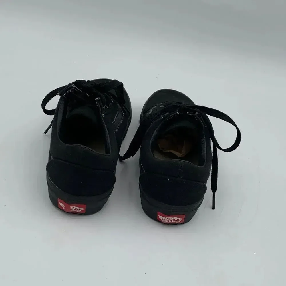 Vans Classic All-Black Low-Top Sneakers | Men’s Size 5 | Skate & Casual Shoes